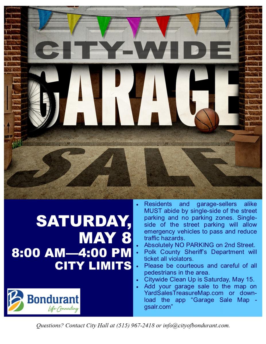 CityWide Garage Sale Bondurant IA