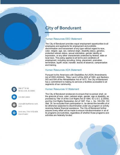human resources flyer
