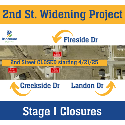 2nd Street widening stage 1 closures