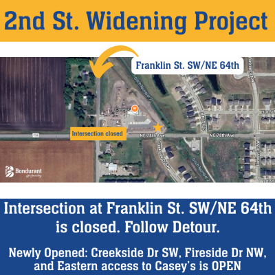 2nd Street widening stage 2 closures