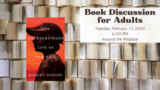 Book Discussion for Adults Tuesday February 13 6 PM