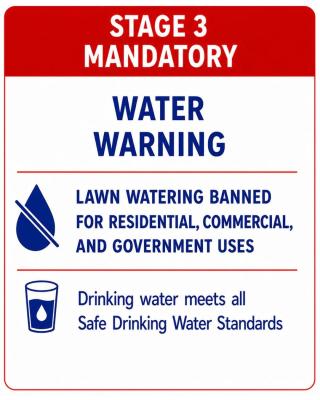 Stage 3 Water Warning