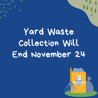 Yard waste collection will end November 24